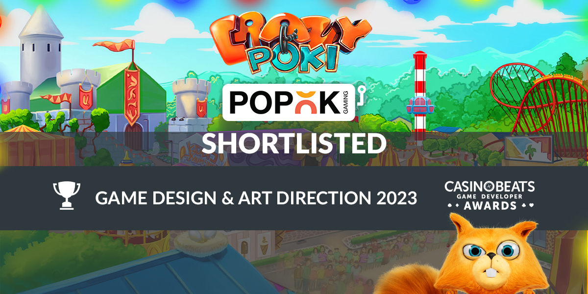 PopOk Gaming shortlisted at the CasinoBeats Game Developer Awards